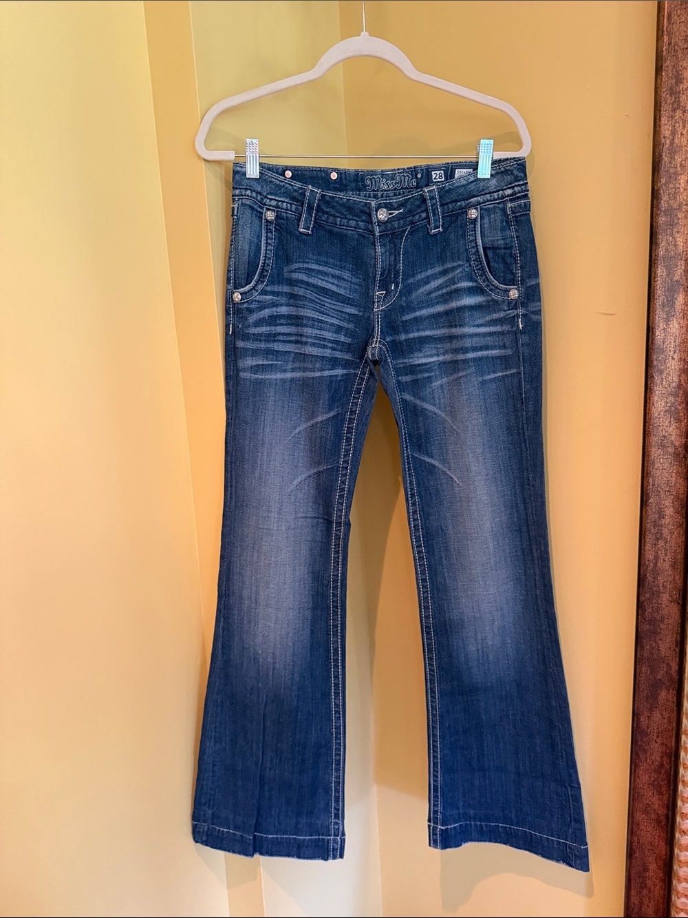 Miss Me Dark Blue Flare Jeans